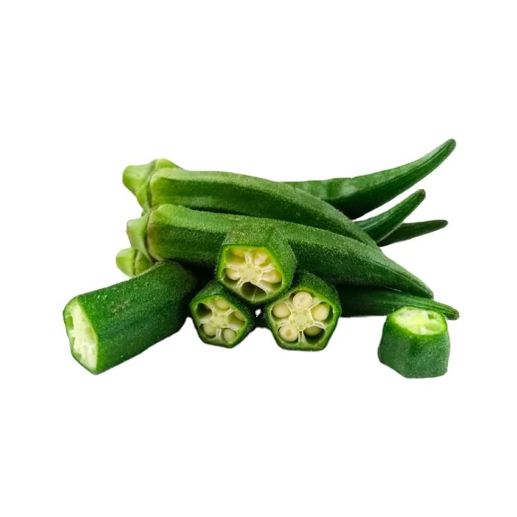Organic Frozen Okra Clean Cut