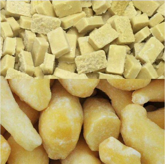 IQF frozen ginger cube